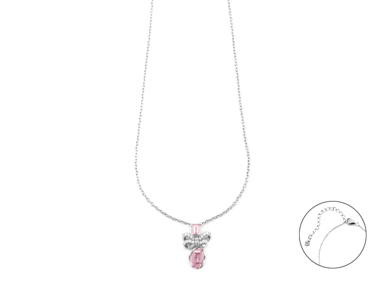 Collana con pietre e fiocco