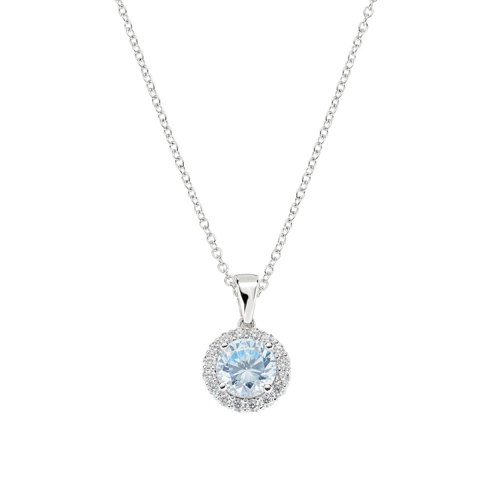Collana Diamond con Zircone tondo