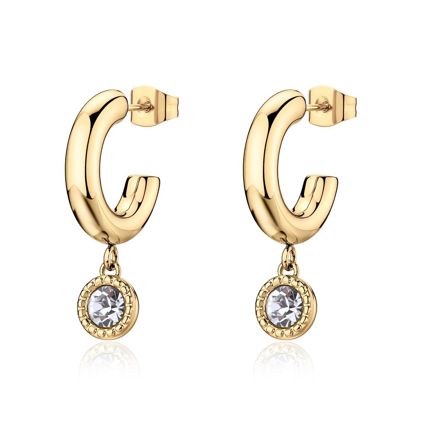 Orecchini AURORA cerchietti con cristalli