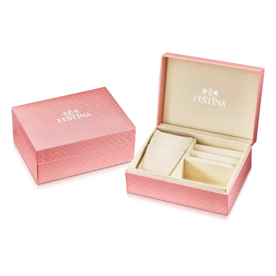 OROLOGIO FESTINA CLASSICS BIANCO CINTURINO IN ACCIAIO, DONNA