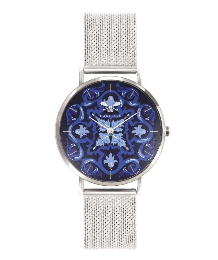 Orologio Maiolica Blu