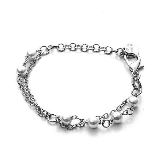 Bracciale doppio filo con perle