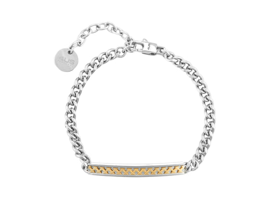 Bracciale 4US Cesare Paciotti uomo con texure oro