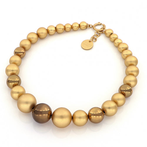 Collana Boule in bronzo cioccolato