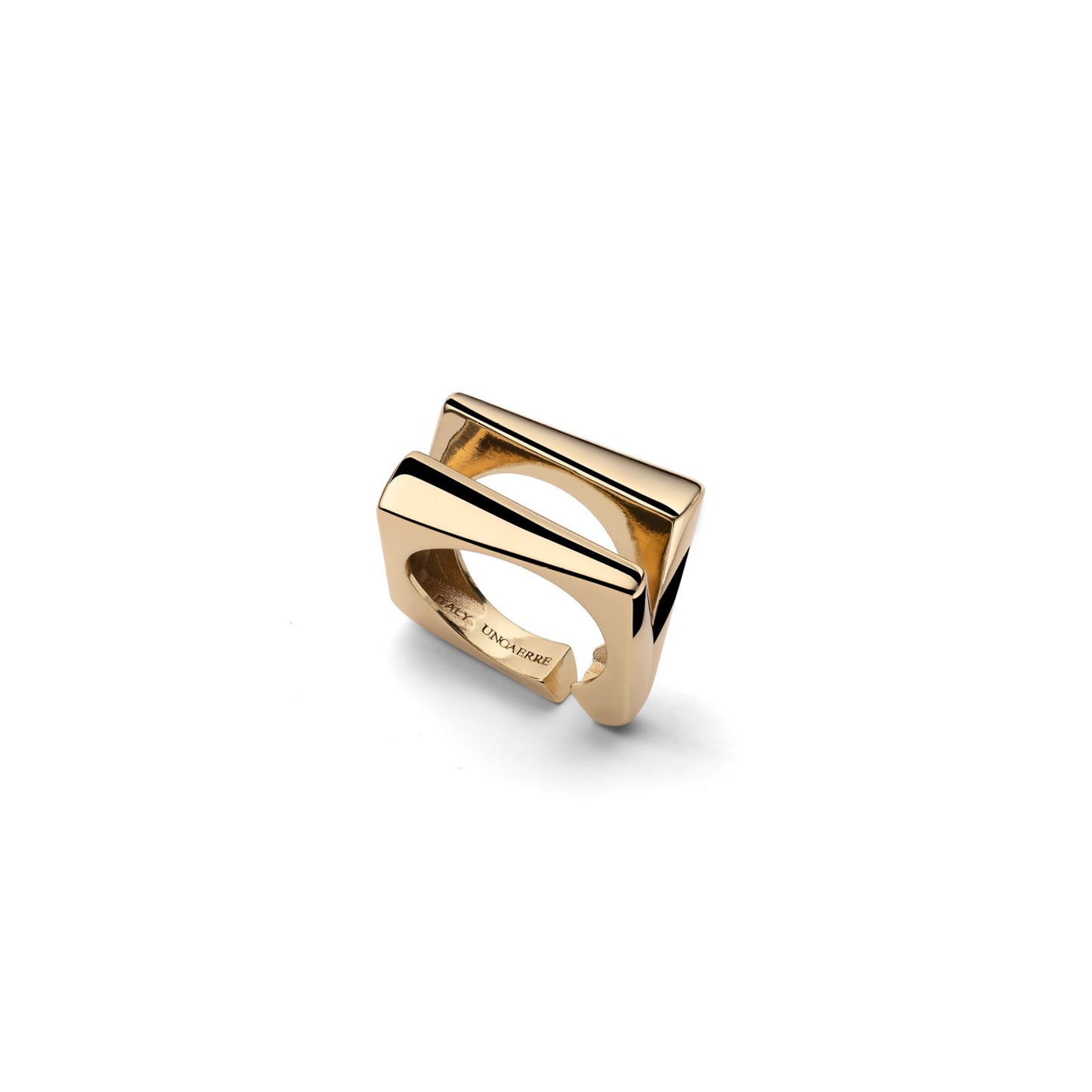 Anello design argentato