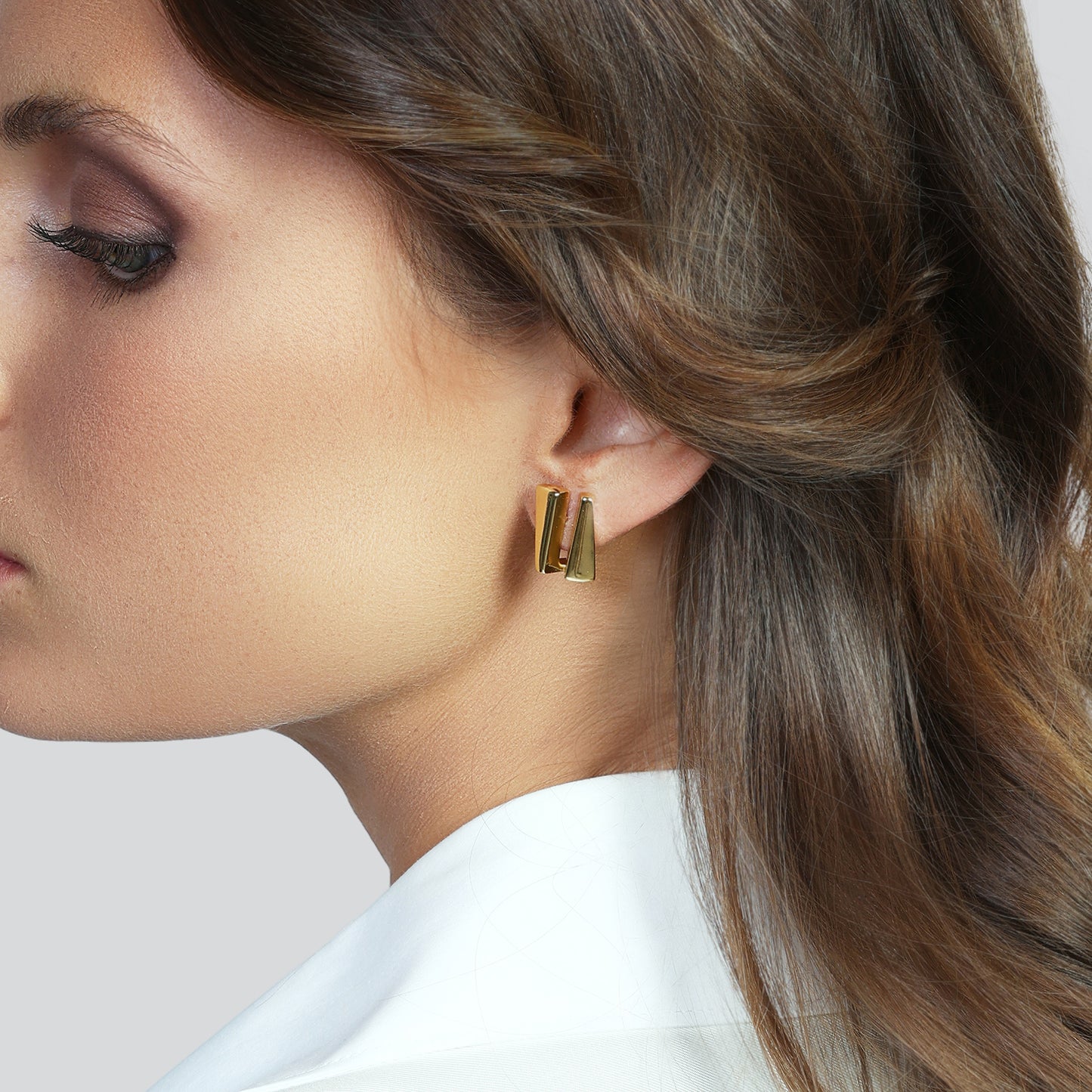 Orecchini mini dorati Dinamica