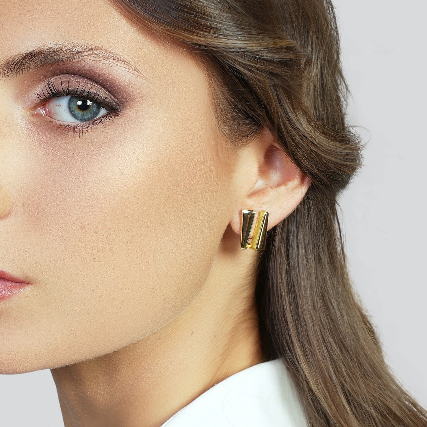 Orecchini mini dorati Dinamica