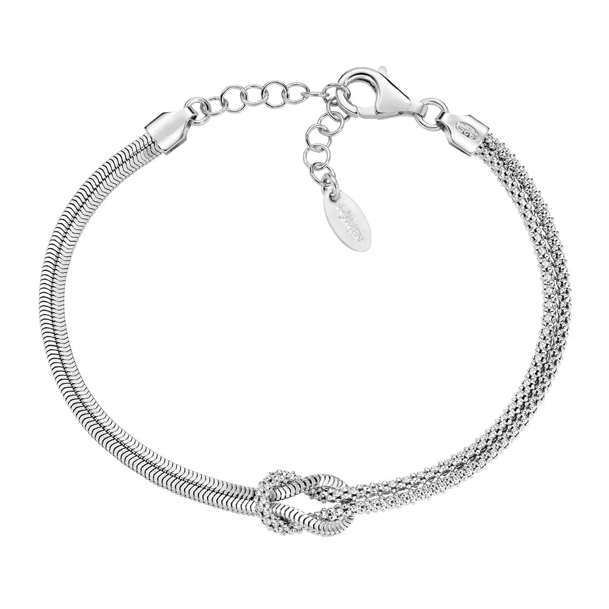 Bracciale Nodo d'amore argento