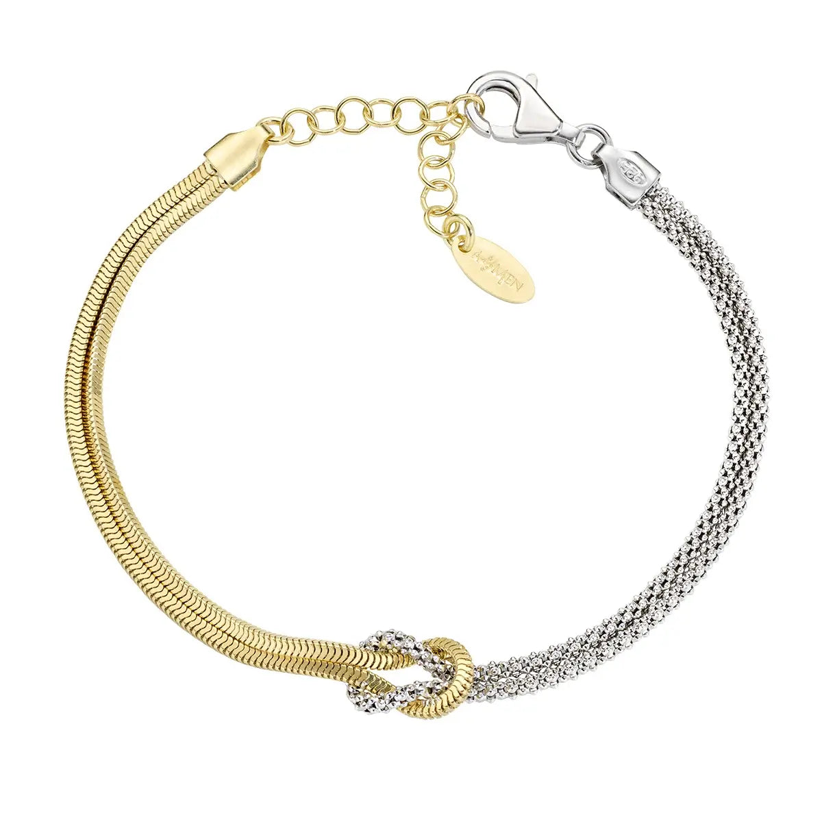 Bracciale Nodo d'amore Bicolore