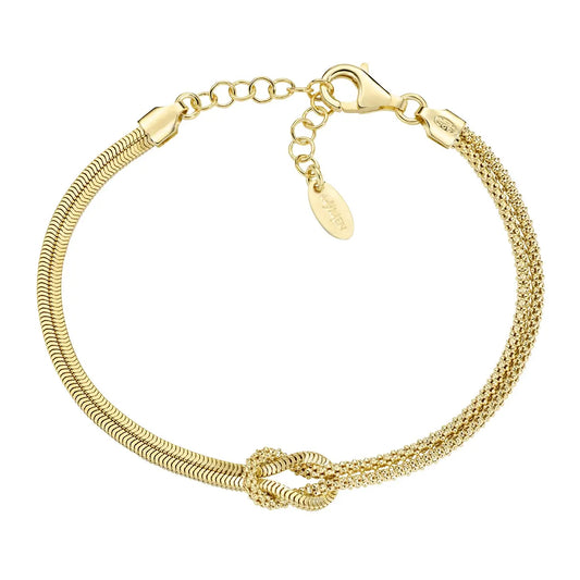 Bracciale Nodo d'amore Dorato
