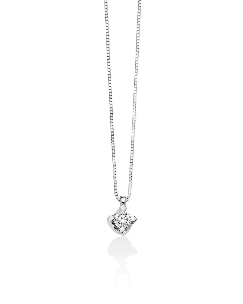 Collana Valentino punto luce con diamante