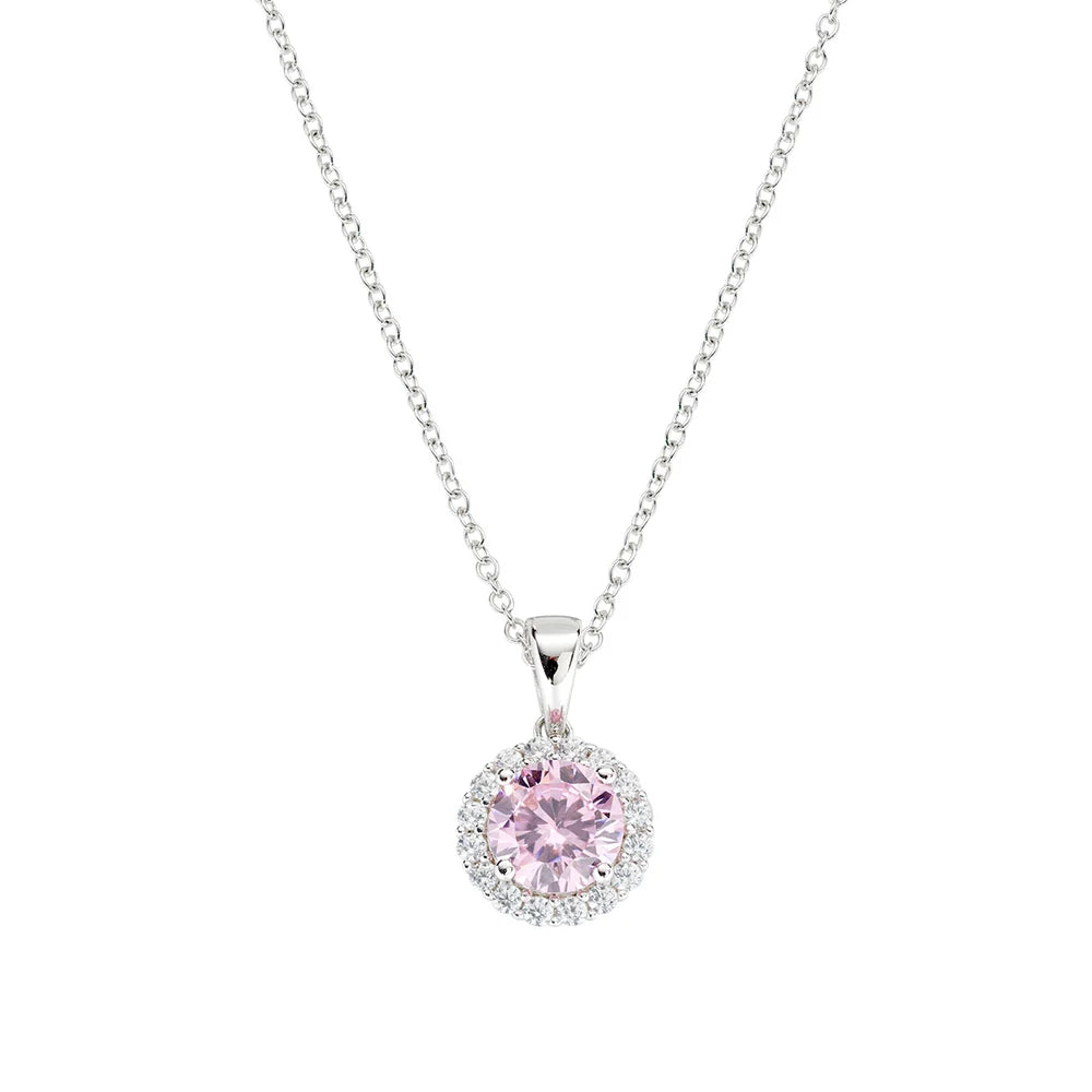 Collana Diamond con Zircone tondo