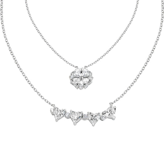 Collana Quadricuore Magnetico Bianco