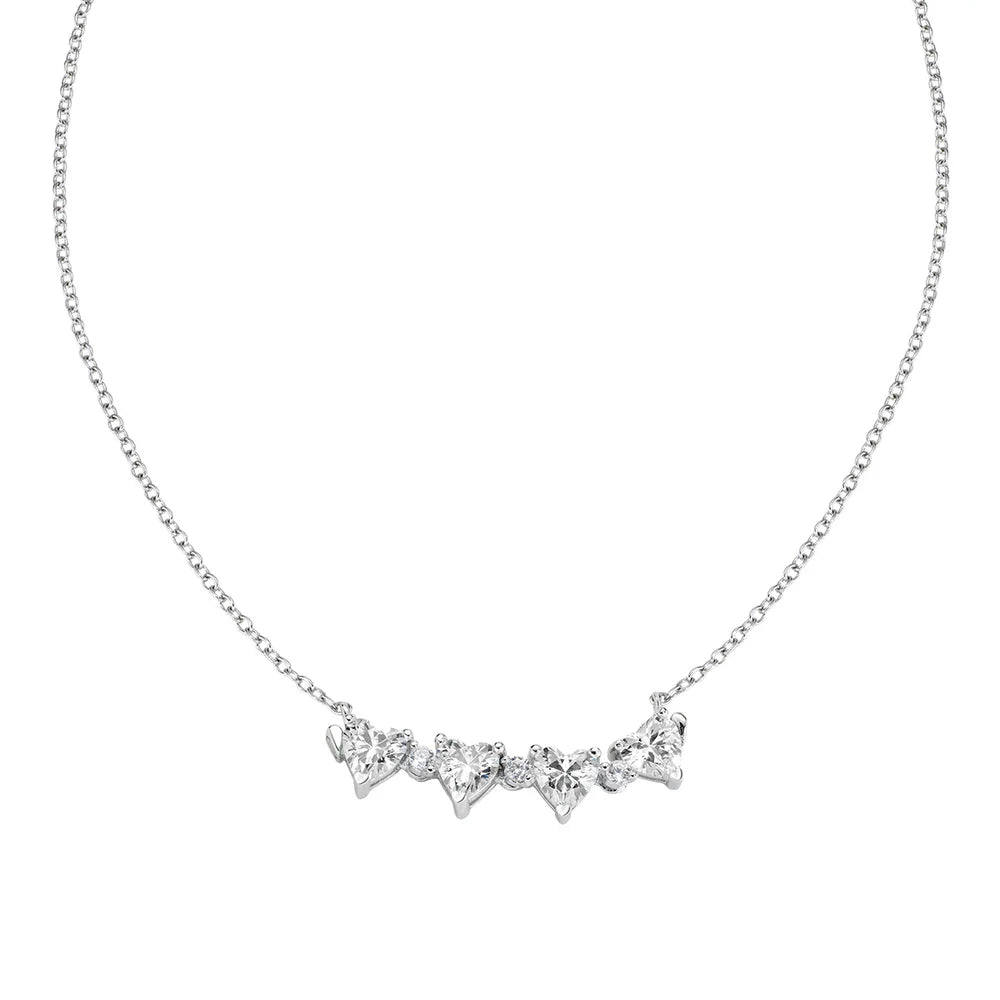 Collana Quadricuore Magnetico Bianco