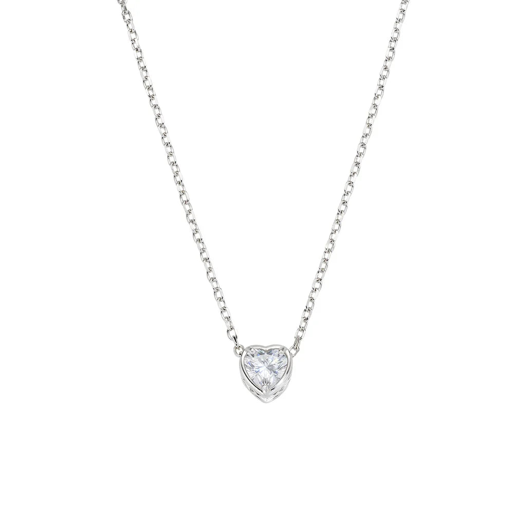 Collana Amore con Solitario a Cuore