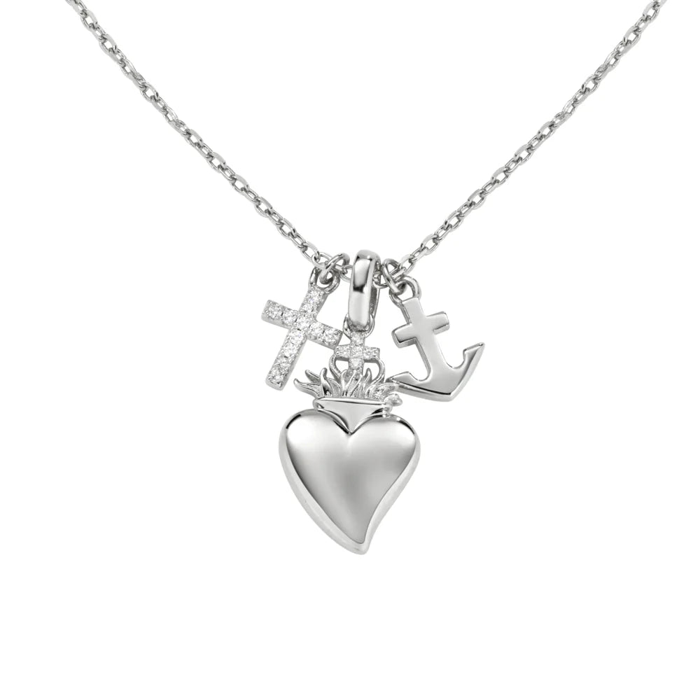 Collana con Ciondoli Fede, Speranza e Carità