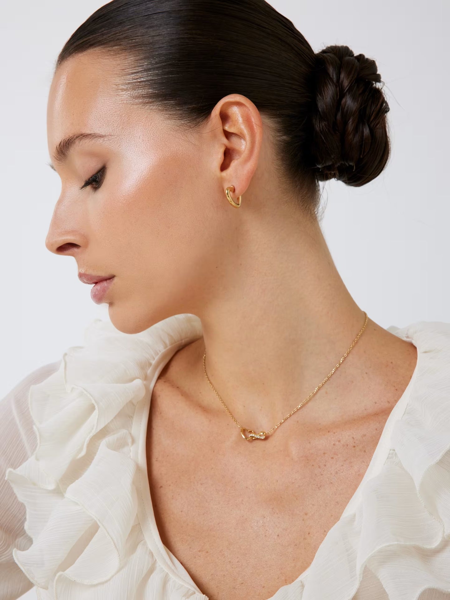 Orecchini Iconique Heart shape hoops