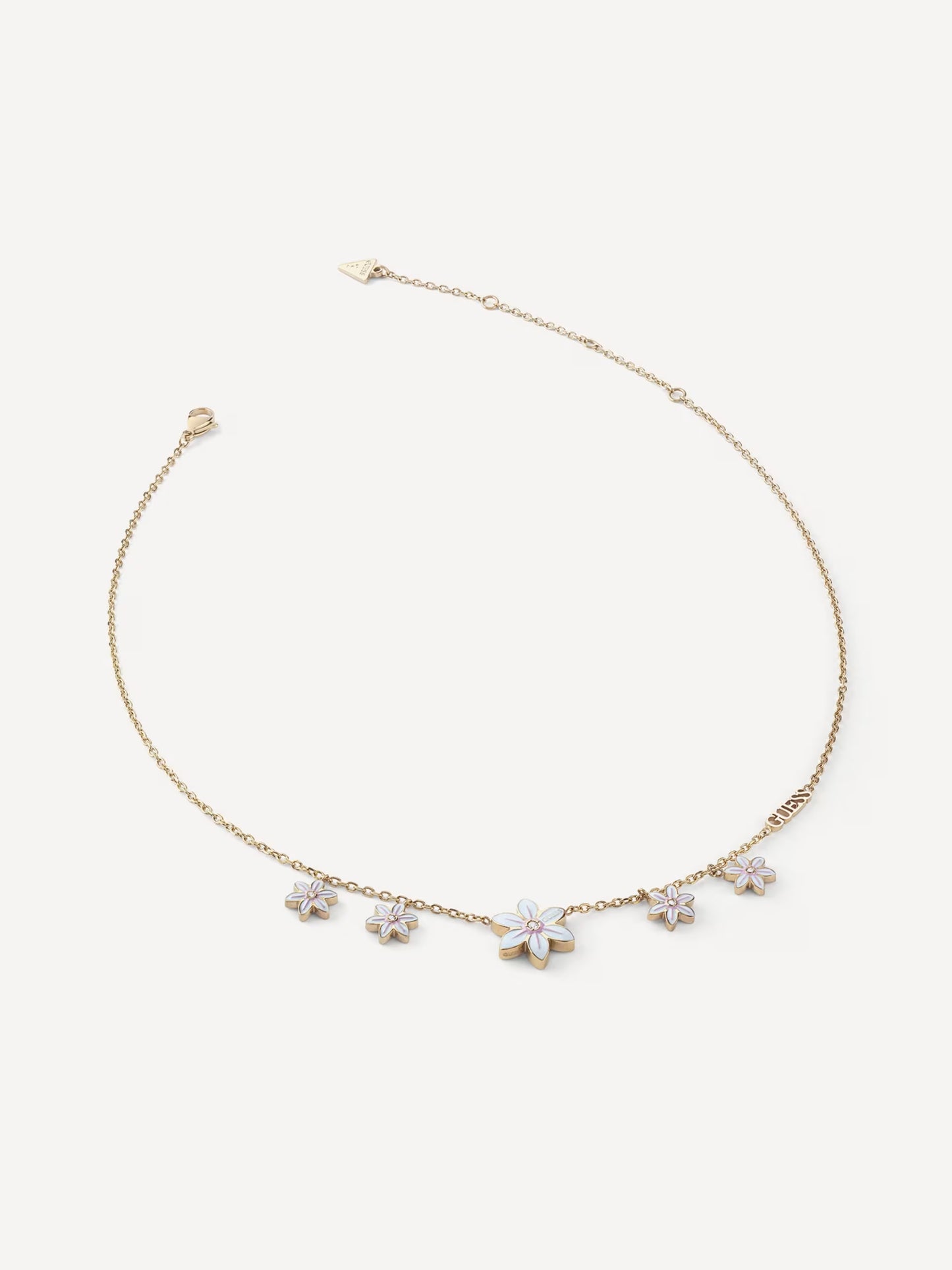 Collana White Lotus multi flowers
