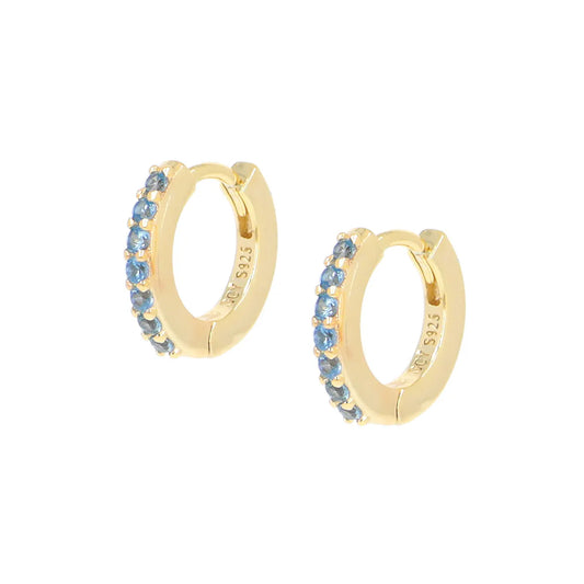 Orecchini cerchio dorati Tennis Mania