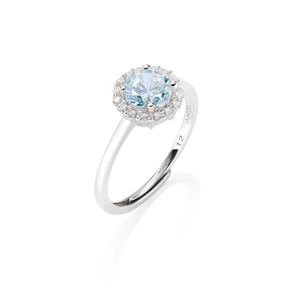 Anello Regolabile Diamond con Zircone tondo