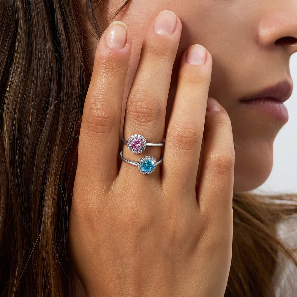Anello Regolabile Diamond con Zircone tondo