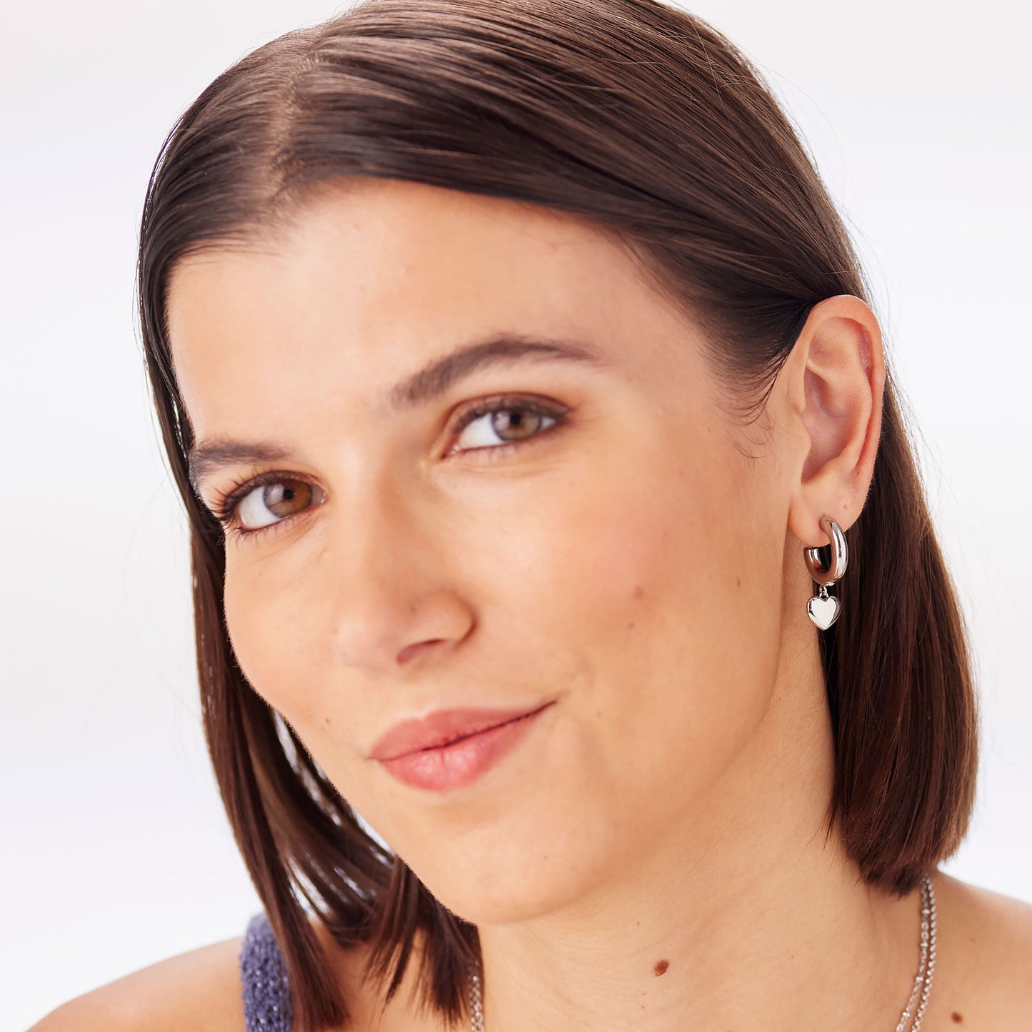 Orecchini AURORA cerchietti con cuore