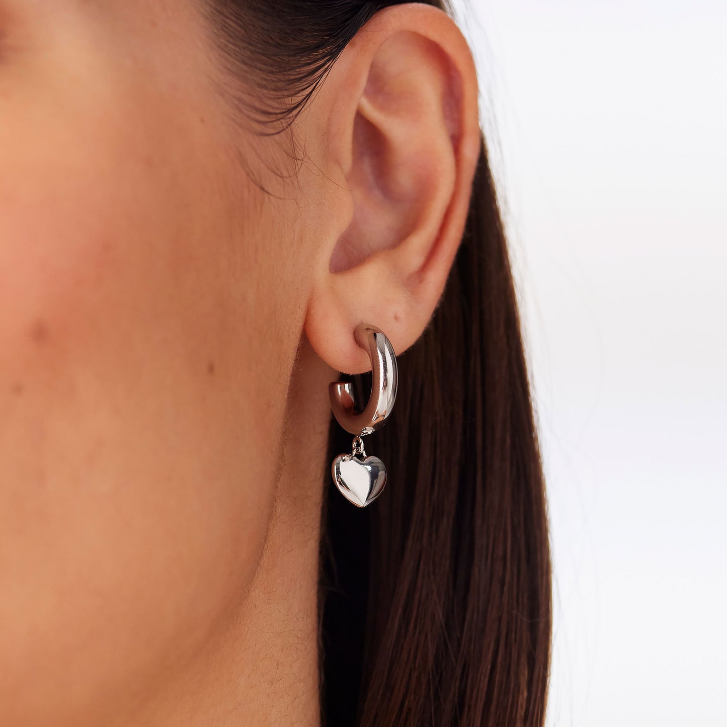 Orecchini AURORA cerchietti con cuore