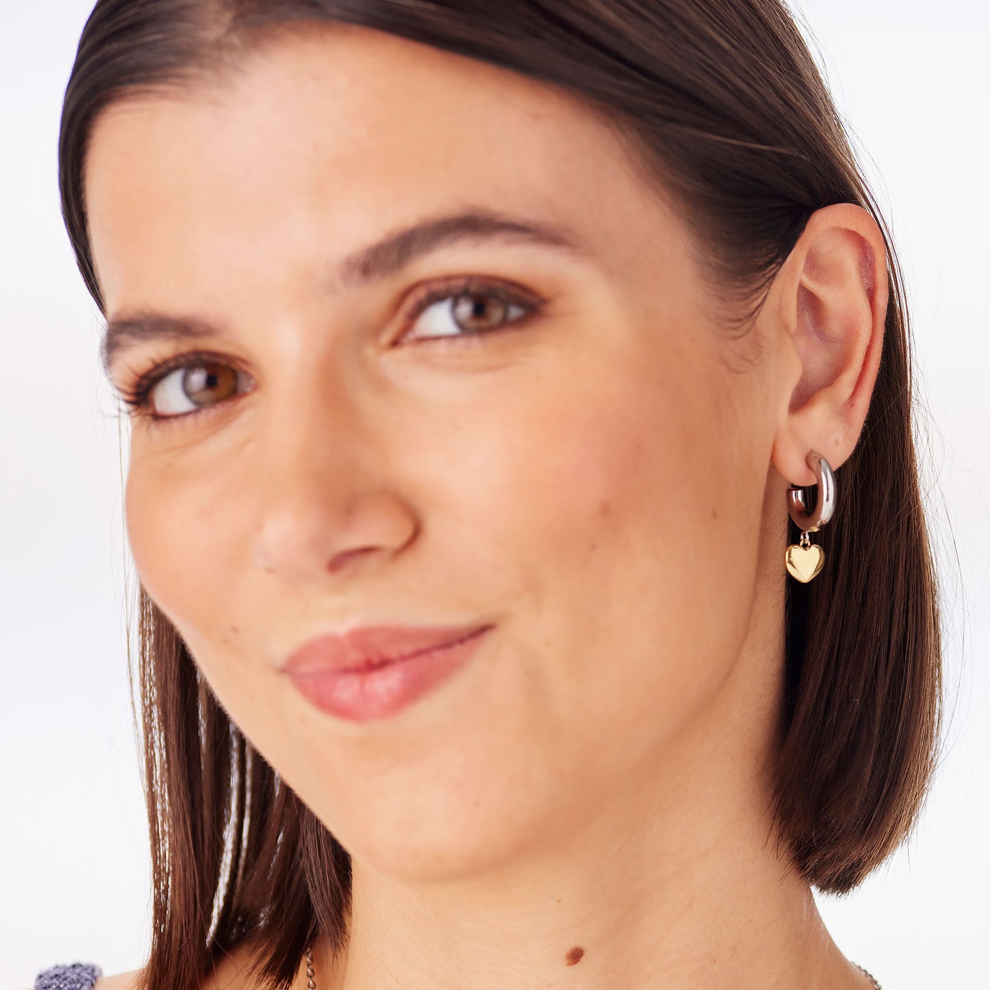 Orecchini AURORA cerchietti con cuore