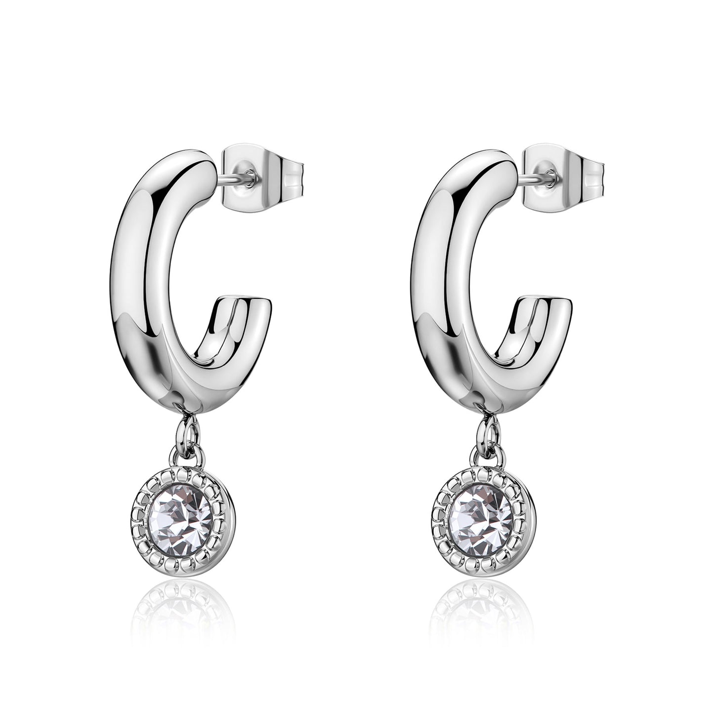 Orecchini AURORA cerchietti con cristalli