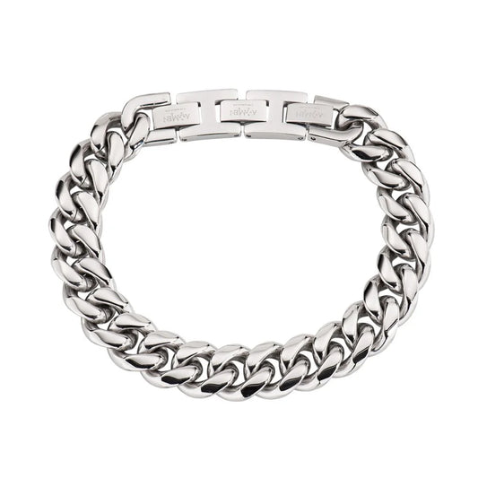 Bracciale acciaio catena larga