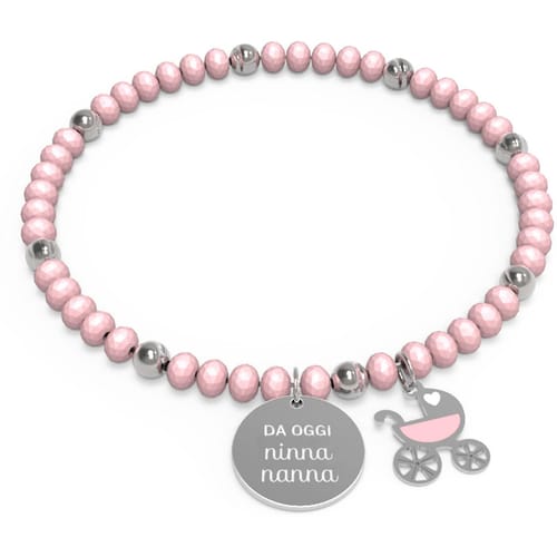 Bracciale 10 Buoni Propositi donna Da oggi Ninna Nanna Rosa