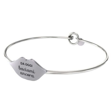 Bracciale da Donna 10 Buoni Propositi in Acciaio Collezione Skin "Baciami ancora"