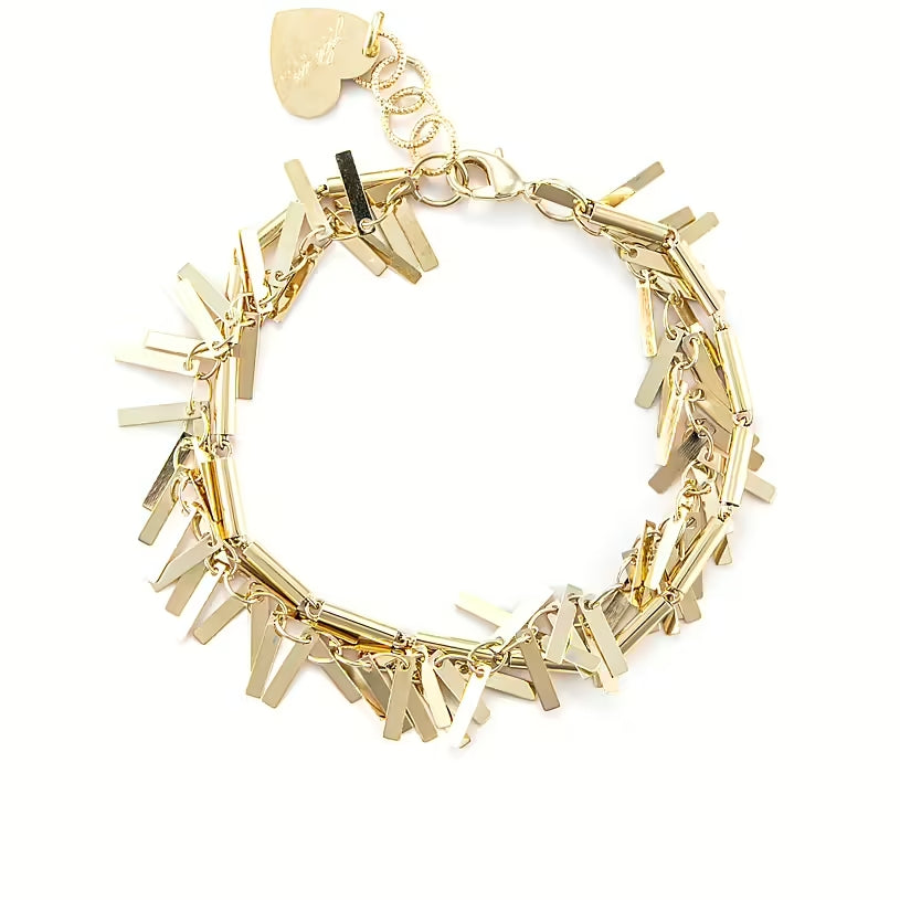 Bracciale Donna 4US Cesare Paciotti stecche oro multifili