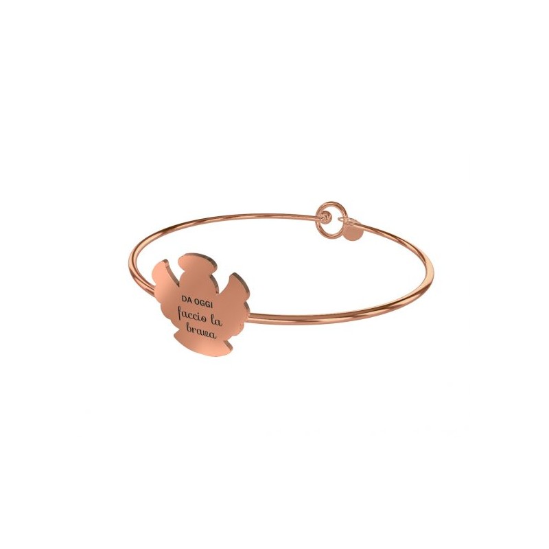 Bracciale da Donna 10 Buoni Propositi in Acciaio Collezione Skin "Faccio la brava"