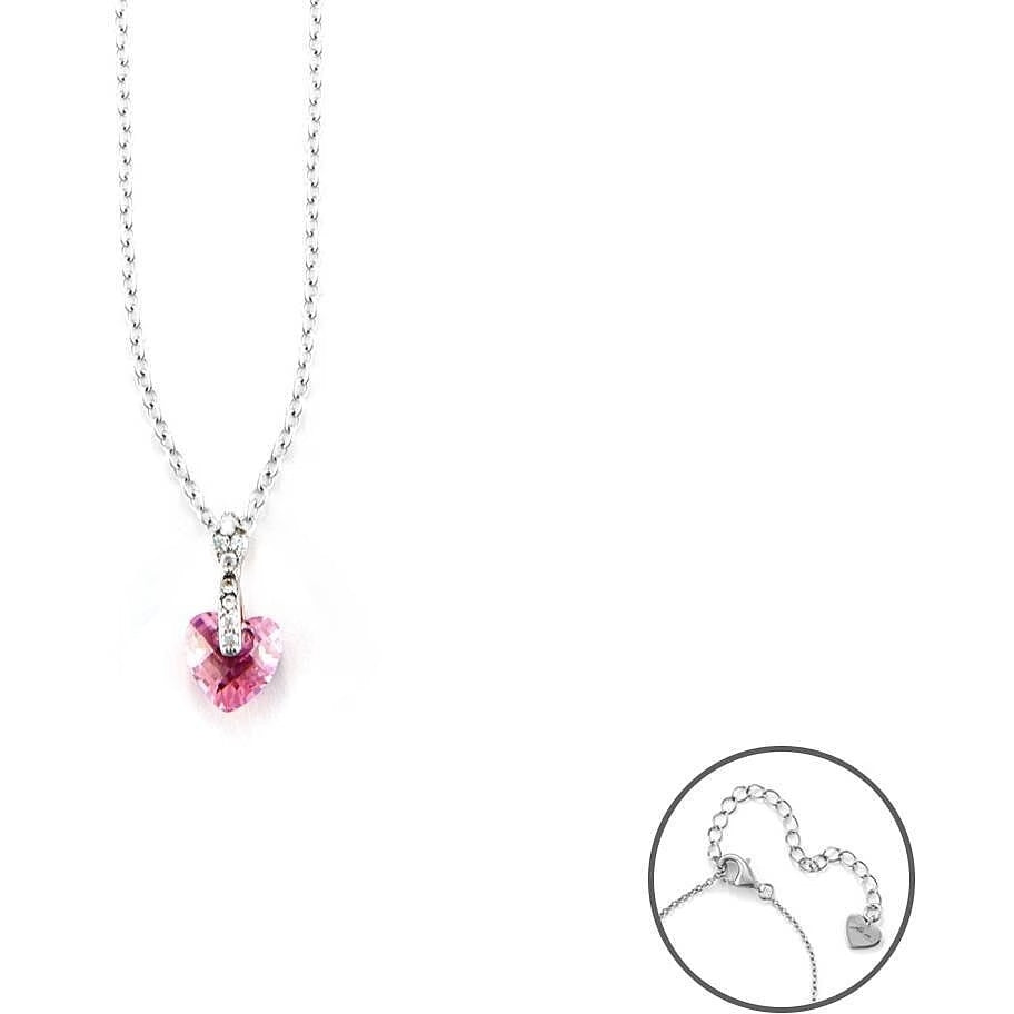 Collana con cuore rosa