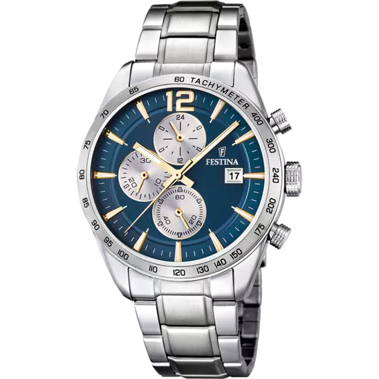 OROLOGIO FESTINA BLU CINTURINO IN ACCIAIO