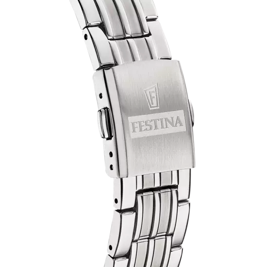 OROLOGIO FESTINA SWISS MADE BLU CINTURINO IN ACCIAIO