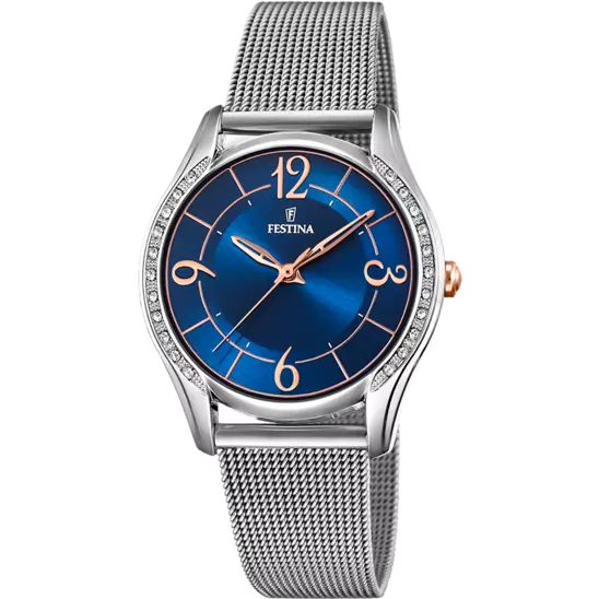 OROLOGIO FESTINA BLU CINTURINO IN ACCIAIO