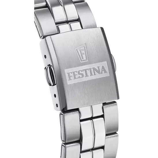 OROLOGIO FESTINA CLASSICS BLU CON CINTURINO IN ACCIAIO, UOMO