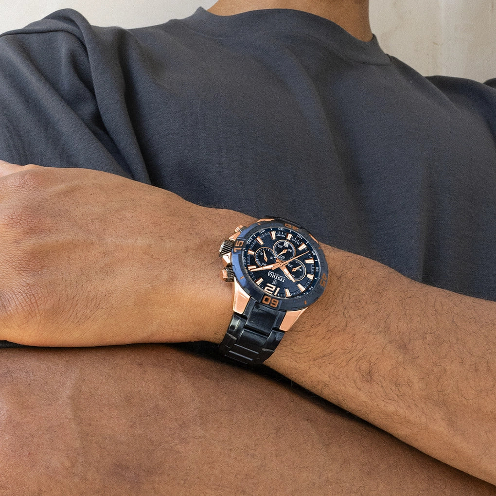 OROLOGIO FESTINA EDIZIONI SPECIALI F20524/1 BLU CINTURINO IN ACCIAIO, UOMO