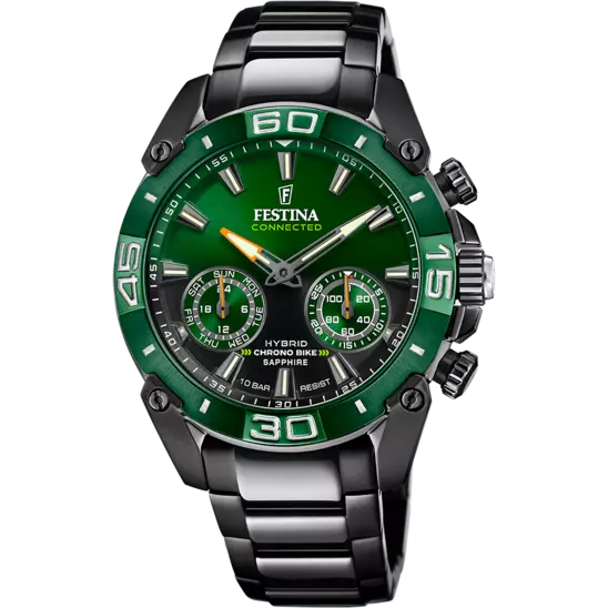 OROLOGIO FESTINA VERDE CINGHIA ACCIAIO INOSSIDABILE 316L