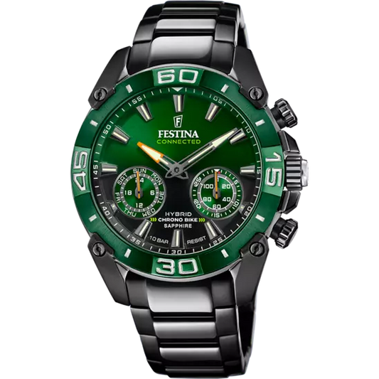 OROLOGIO FESTINA VERDE CINGHIA ACCIAIO INOSSIDABILE 316L