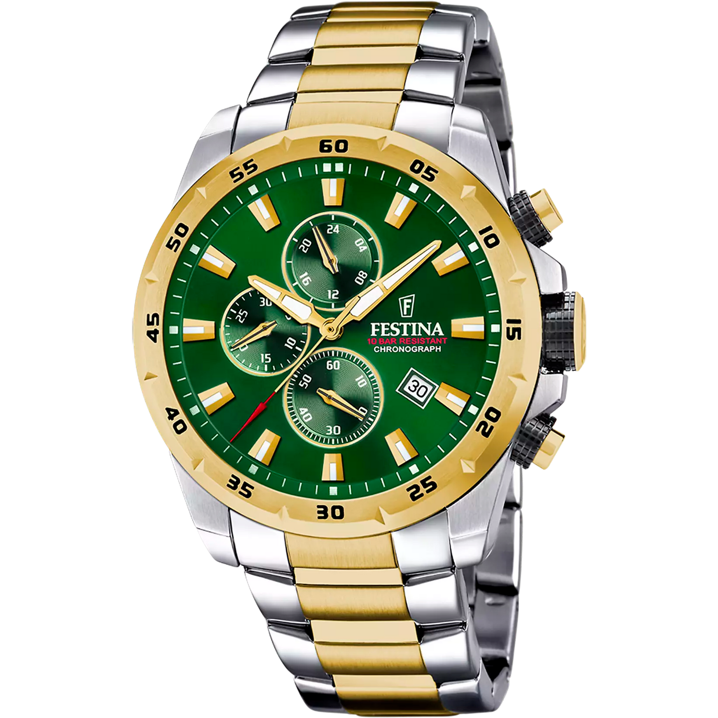 OROLOGIO FESTINA F20562/3 VERDE CON CINTURINO IN ACCIAIO, UOMO