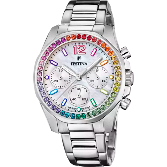 OROLOGIO FESTINA RAINBOW IN ACCIAIO