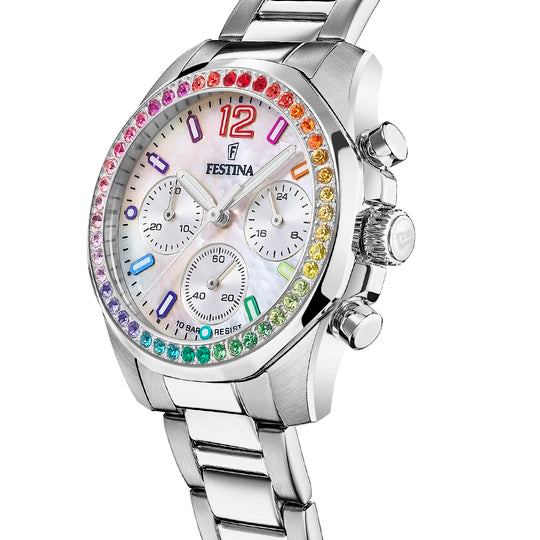 OROLOGIO FESTINA RAINBOW IN ACCIAIO