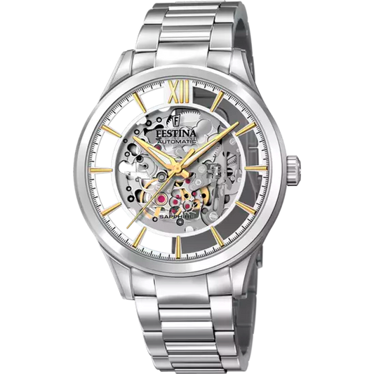 OROLOGIO FESTINA BIANCO CON CINTURINO IN ACCIAIO INOSSIDABILE 316L