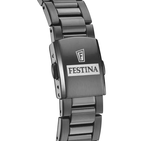 OROLOGIO FESTINA NERO CON CINTURINO IN ACCIAIO INOSSIDABILE 316L