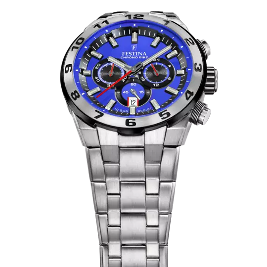 OROLOGIO DA UOMO FESTINA CHRONO BIKE BLU CON CINTURINO IN ACCIAIO