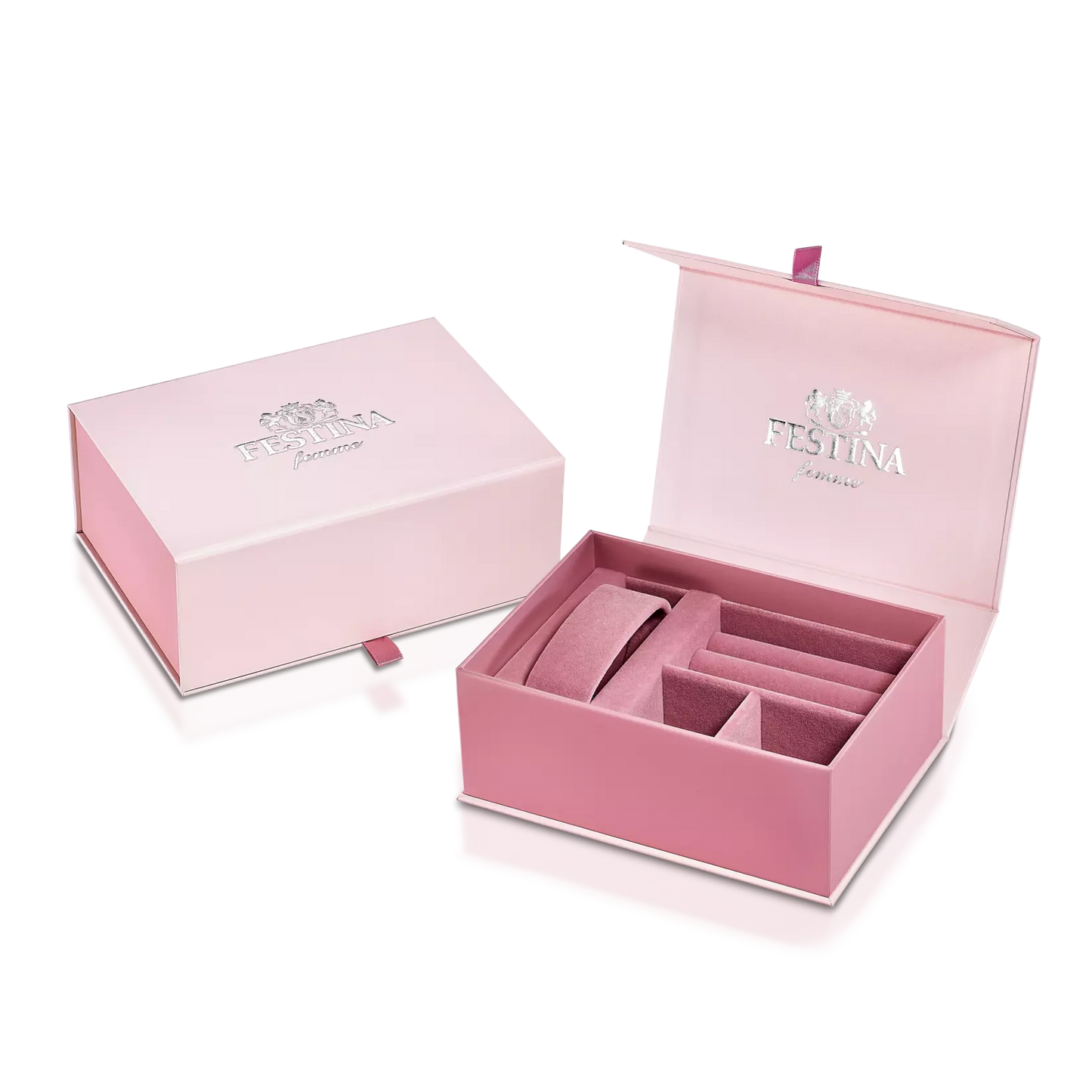 OROLOGIO FESTINA F20601/2 CHAMPAGNE CINTURINO IN ACCIAIO, DONNA