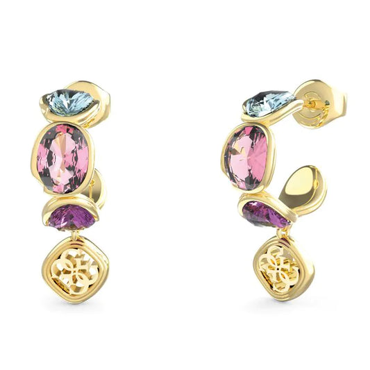 Orecchini Petra multi crystals hoops